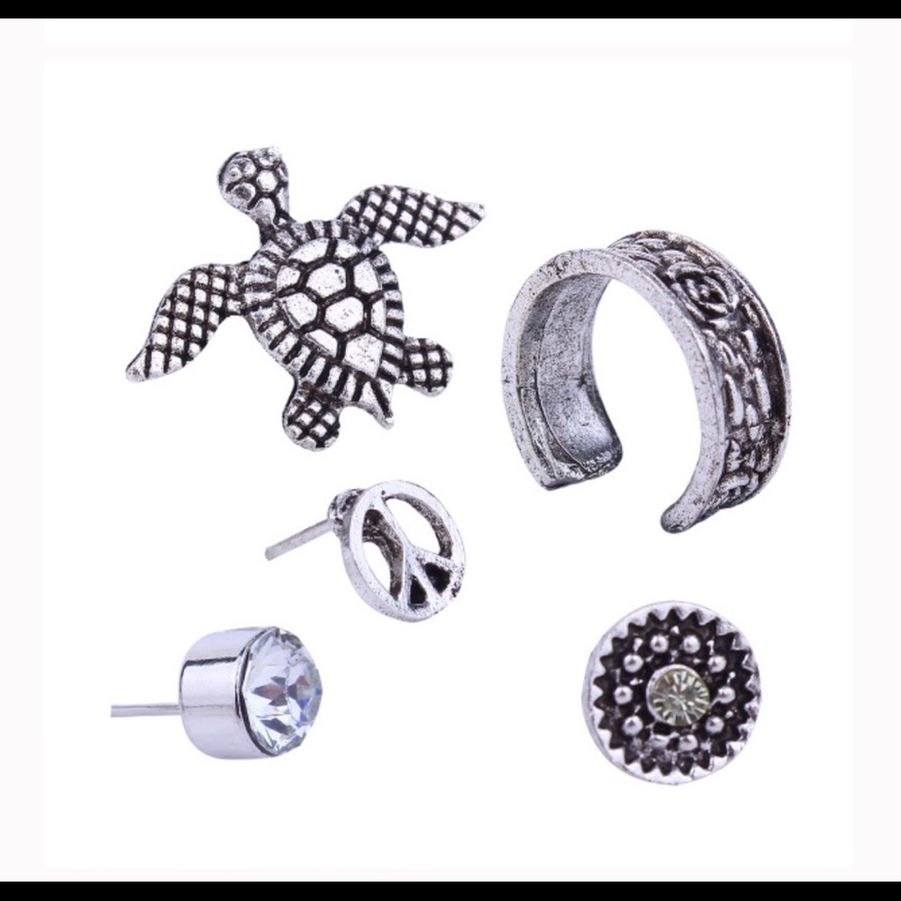 Turtle Earring Set - Picture 3 of 5